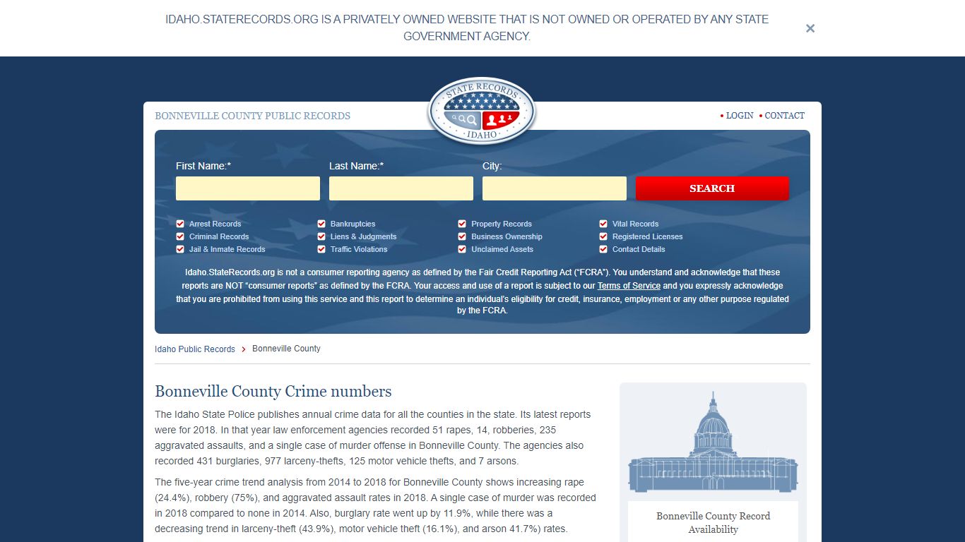 BONNEVILLE COUNTY PUBLIC RECORDS - StateRecords.org